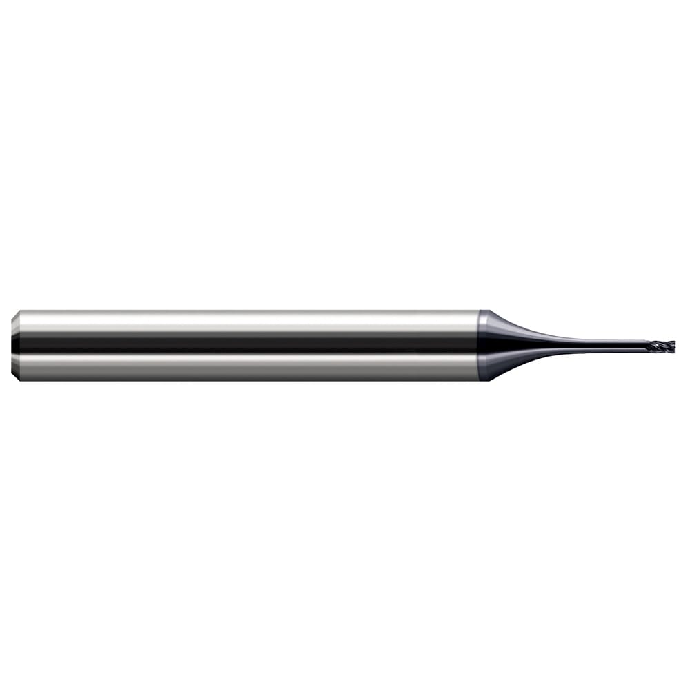 Harvey Tool 791820-C6 Square End Mill: 0.02 Dia, 0.03 LOC, 0.1575 Shank Dia, 1.575 OAL, 3 Flutes, Solid Carbide Image