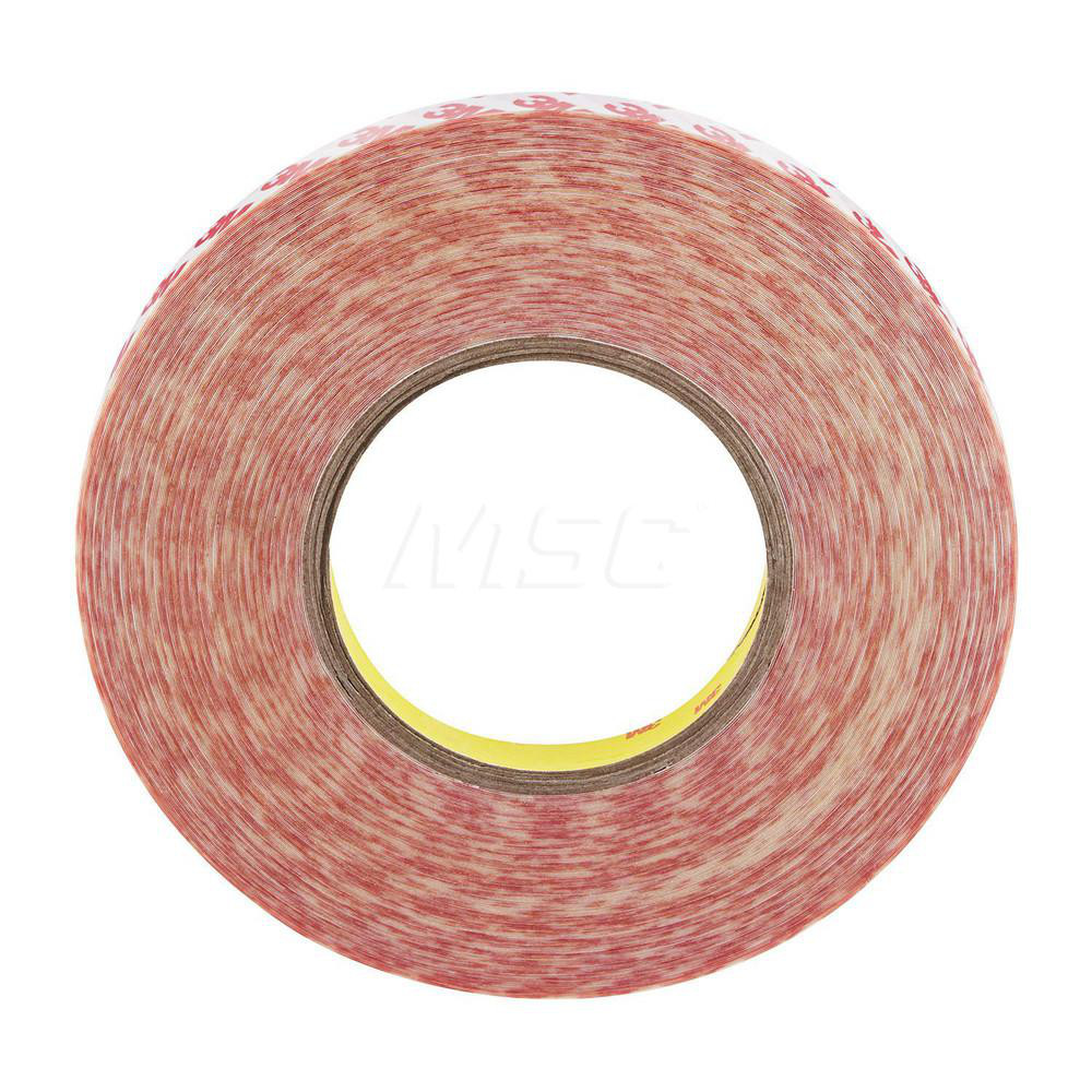 Clear Double-Sided Acrylic Tape: 1/2" Wide, Acrylic Adhesive - Roll, Series GPT-020
