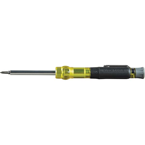 Klein Tools 1/4" Drive Pocket Multi-Bit Screwdriver Set - Phillips, HVAC Tool Set, Cushion Grip Handle | Part #32613