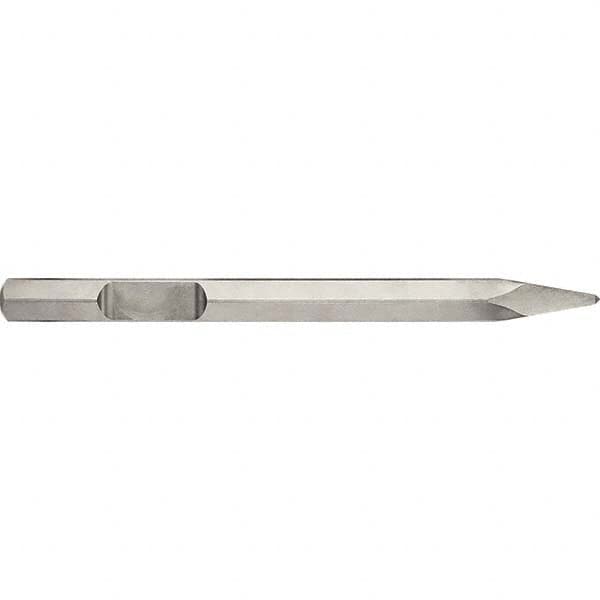 Hammer & Chipper Replacement Chisel: Moil Point, 1-1/8" Head Width, 16" OAL, 1-1/8" Shank Dia