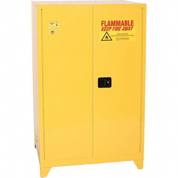 Eagle 1992XLEGS Standard Cabinet: Manual Closing, 2 Shelves, Yellow 