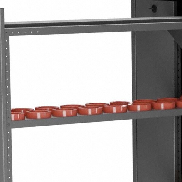 CNC Storage Accessories; For Use With: 63 Taper Tool Holders ; Tool Capacity: 18 ; Color: Gray ; Description: HSK63 Tool Holder Shelf ; PSC Code: 3460