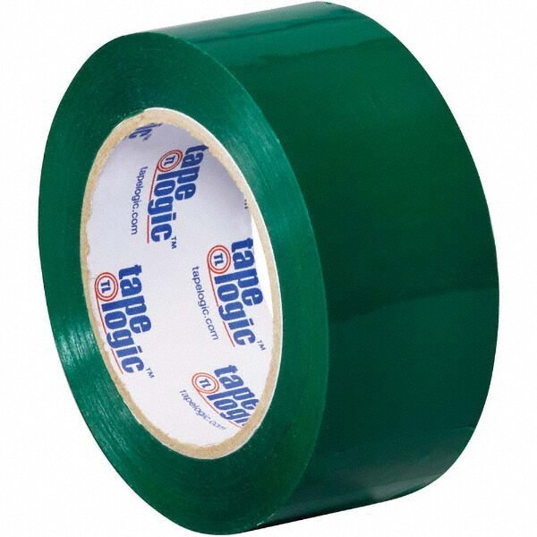 Pack of (6) 110 Yd Rolls 2" Green Box Sealing & Label Protection Tape