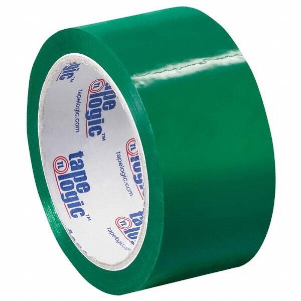 Pack of (6) 55 Yd Rolls 2" Green Box Sealing & Label Protection Tape