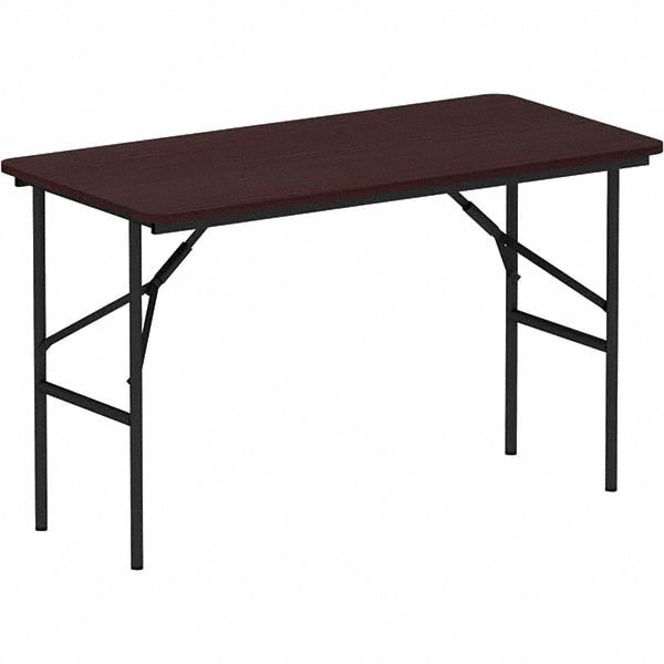 Folding Table: Rectangle, 48" OAW, 29" OAH, Wood Top