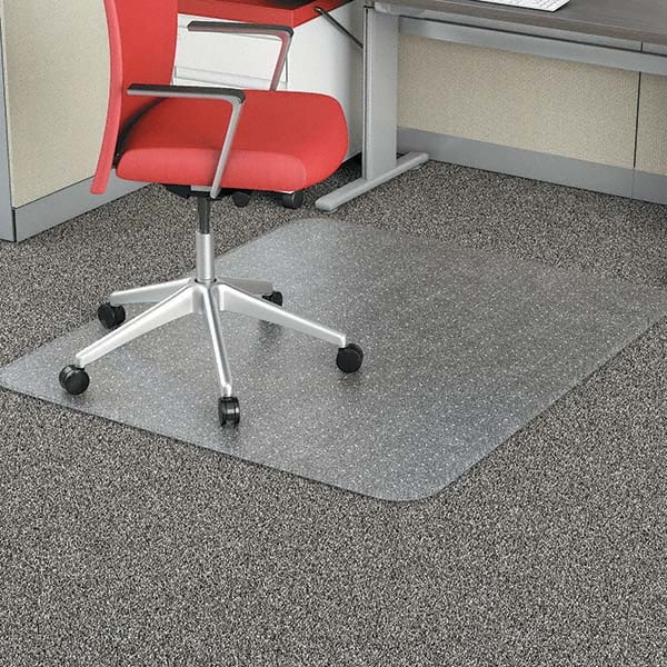 Occasional Use Studded Chair Mat for Flat Pile Carpet, 46 x 60, Rectangular, Clear Occasional Use Studded Chair Mat for Flat Pile Carpet, 46 x 60, Rectangular, Clear