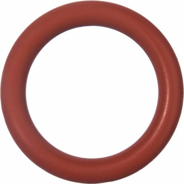O-Ring: 0.5660" OD, 0.4260" ID, 0.07" Thick, Dash 013, Silicone - Round Cross Section, Shore 70, Red