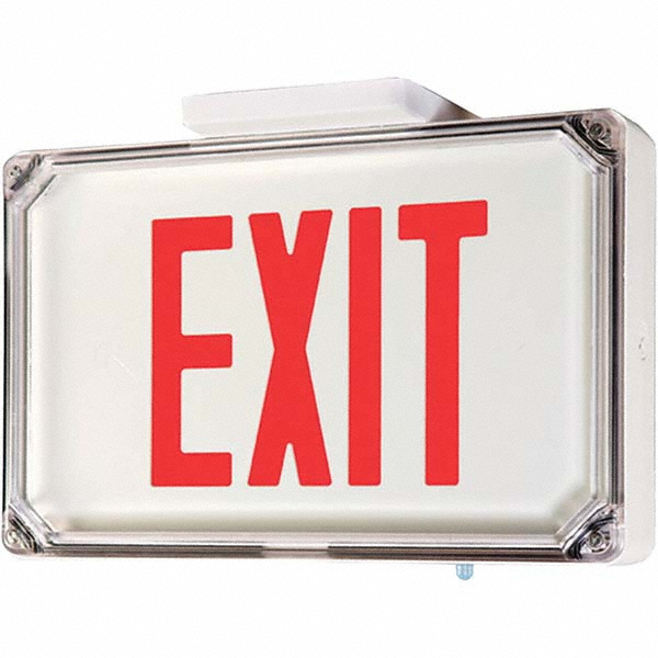Hubbell Lighting Illuminated Exit Signs; Number of Faces 2; Light