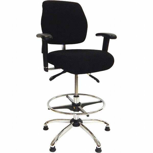 Task Chair: Nylon, Adjustable Height, Black