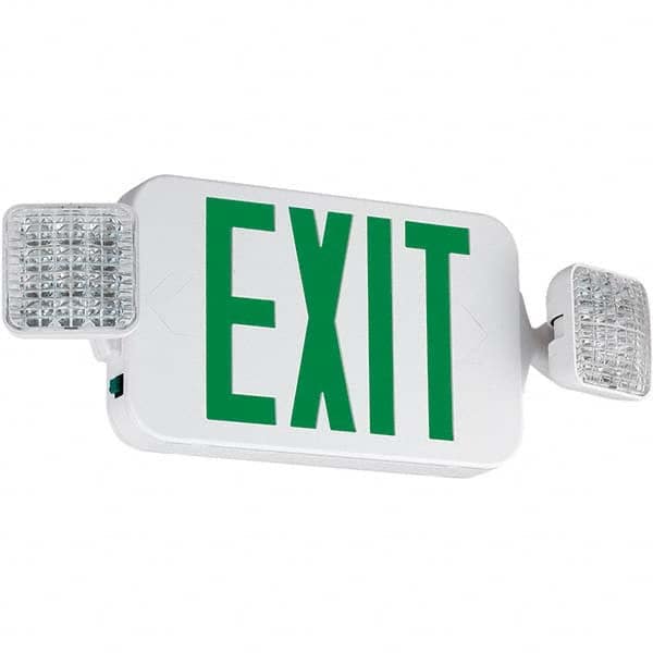 Hubbell Lighting 93081856 1 Face Ceiling & Wall Mount LED Combination Exit Signs 