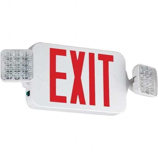 Hubbell Lighting 93081855 1 Face Ceiling & Wall Mount LED Combination Exit Signs 