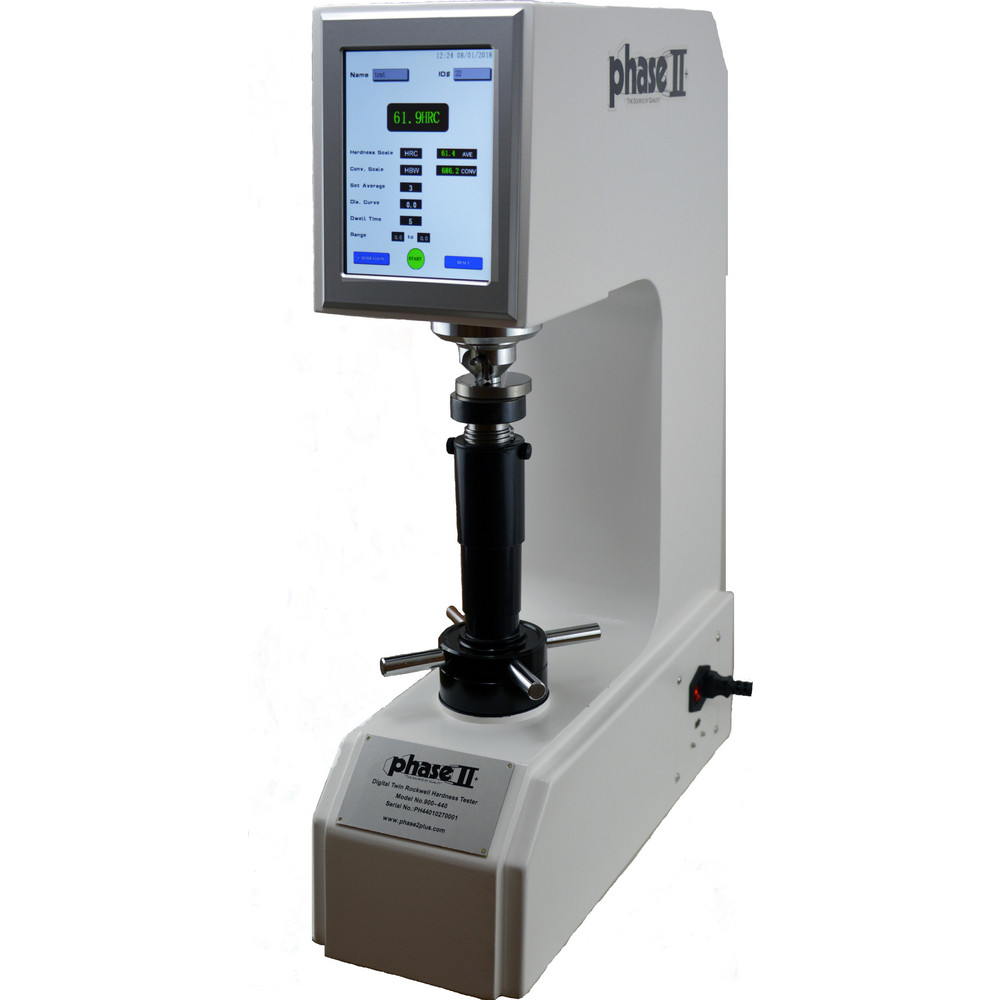 Phase II Bench Top Hardness Testers; Scale Type HRA, HRC, HRB; Minimum Hardness 20 HRC