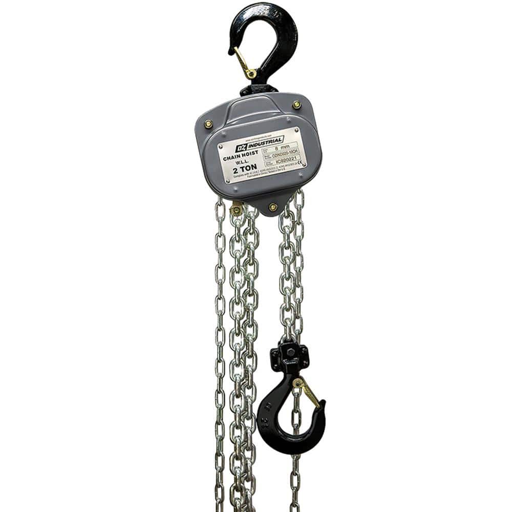 Manual Hand Chain Hoist: 55 lb Working Load Limit