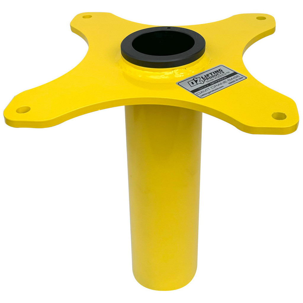 OZ Lifting Products - Davit Crane Bases: Base Type: Socket Base; Base ...