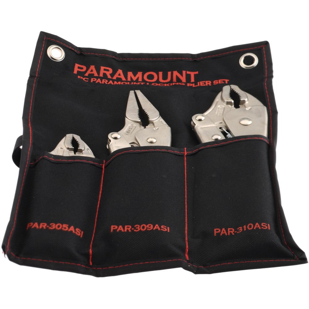 MSC Paramount PAR-5ASI 5 Piece Locking Plier Set Comes in Kit Roll,  Quantity