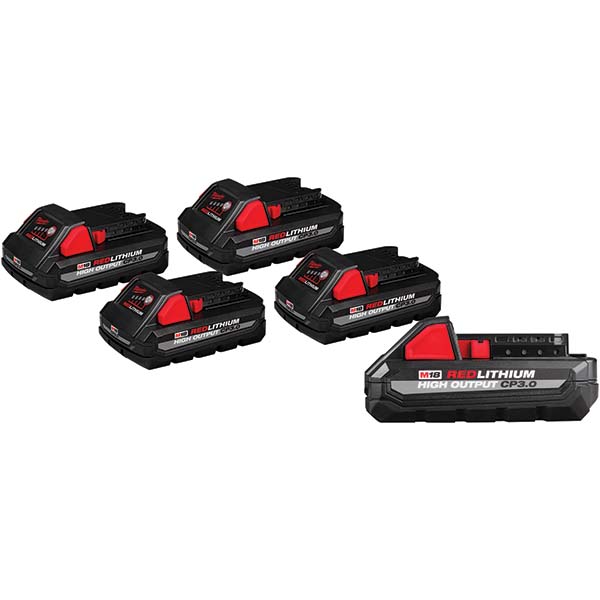 M18&trade; REDLITHIUM&trade; HIGH OUTPUT&trade; CP3.0 Battery, 2-Pack - BONUS M18&trade; REDLITHIUM&trade; HIGH OUTPUT&trade; CP3.0 Battery