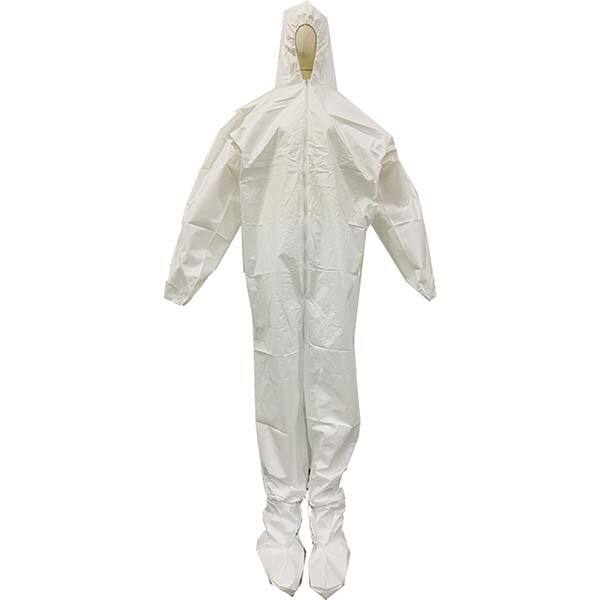 Disposable Coveralls: PP, Fly Front Closure