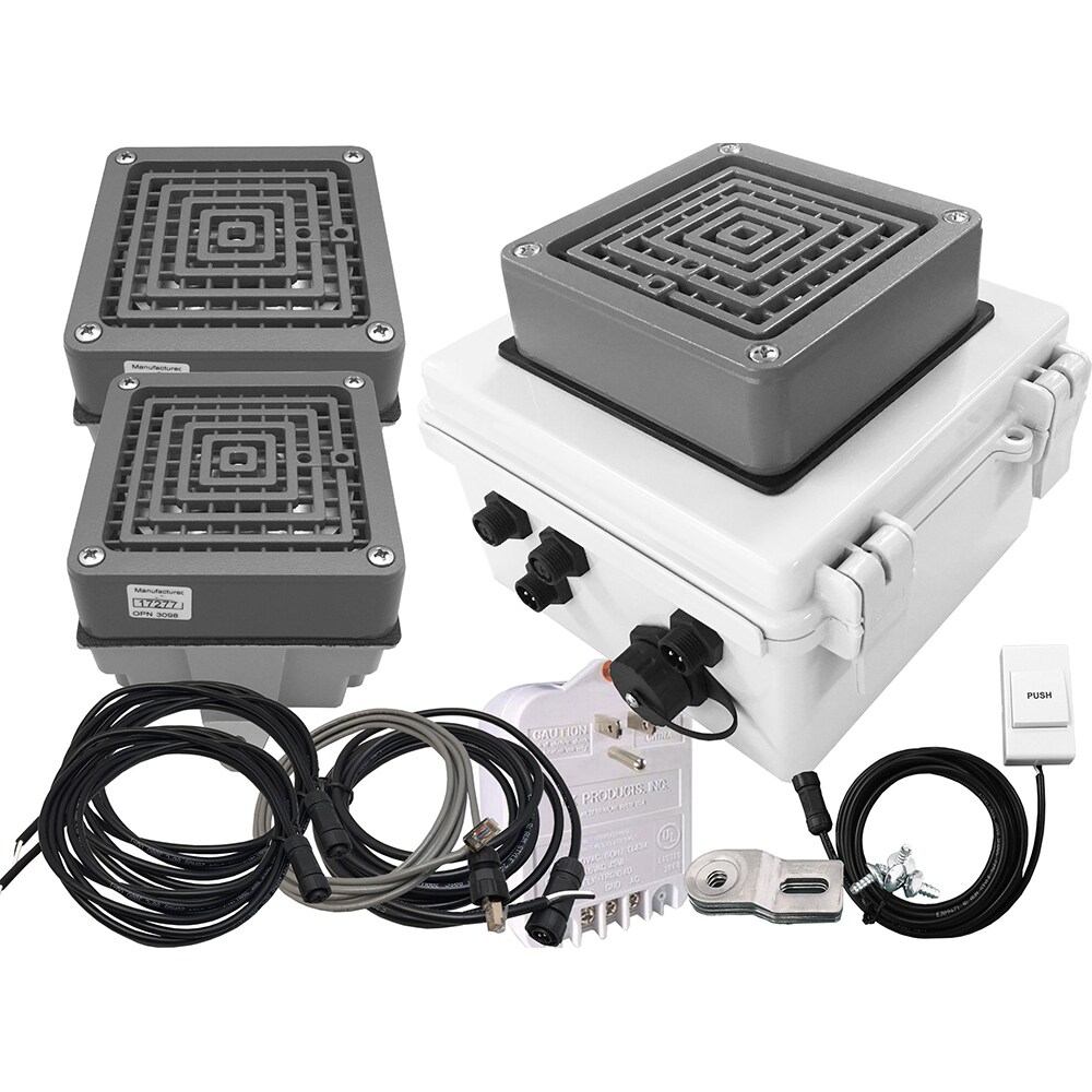 Bells, Horns & Sirens; Type: IP Buzzer ; Explosion Proof: No ; Weatherproof: Yes ; Vibrating: Yes ; Color: Gray ; Voltage: 24V ac