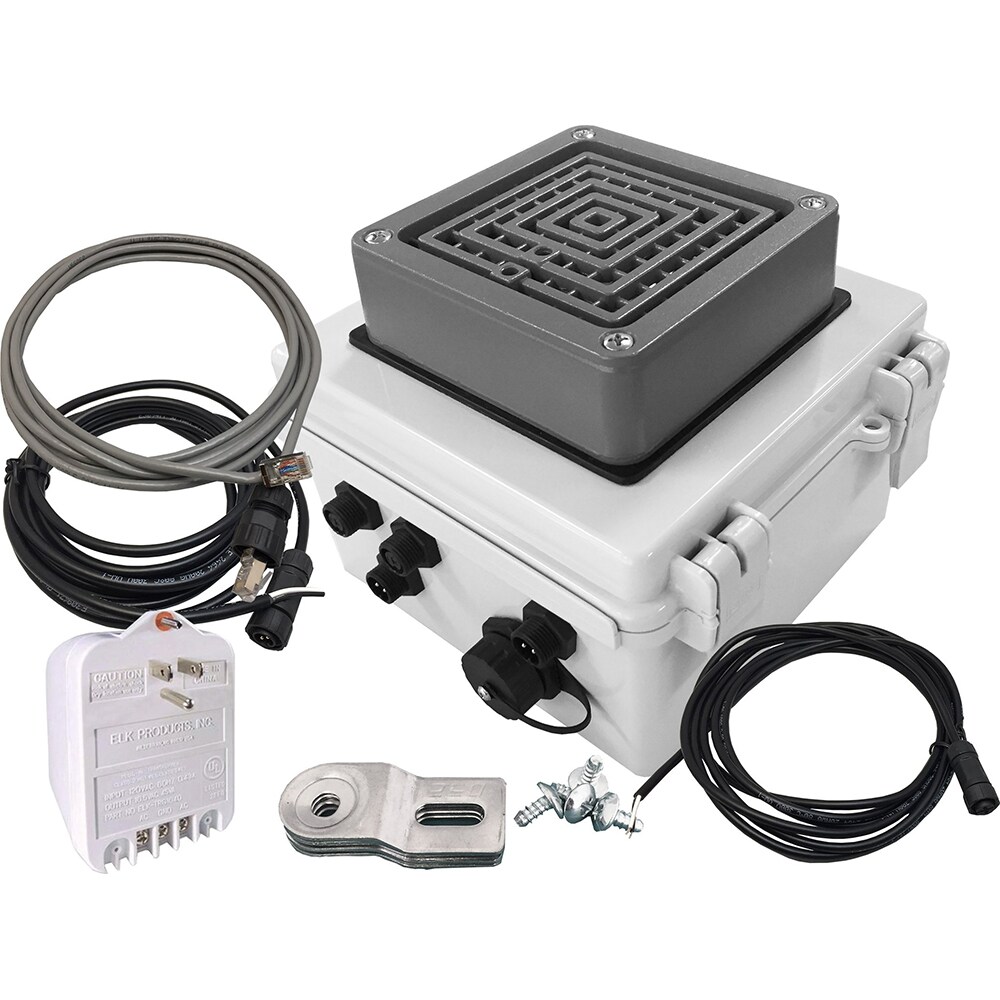 Bells, Horns & Sirens; Type: IP Buzzer ; Explosion Proof: No ; Weatherproof: Yes ; Vibrating: Yes ; Color: Gray ; Voltage: 12Vdc