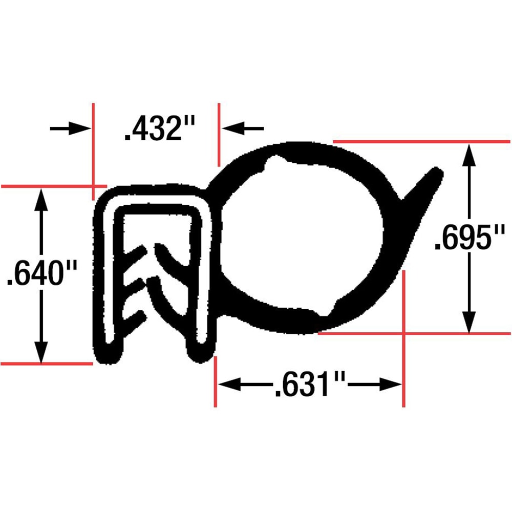 Fairchild Industries - Automotive Replacement Parts; Type: Trim Seal ...