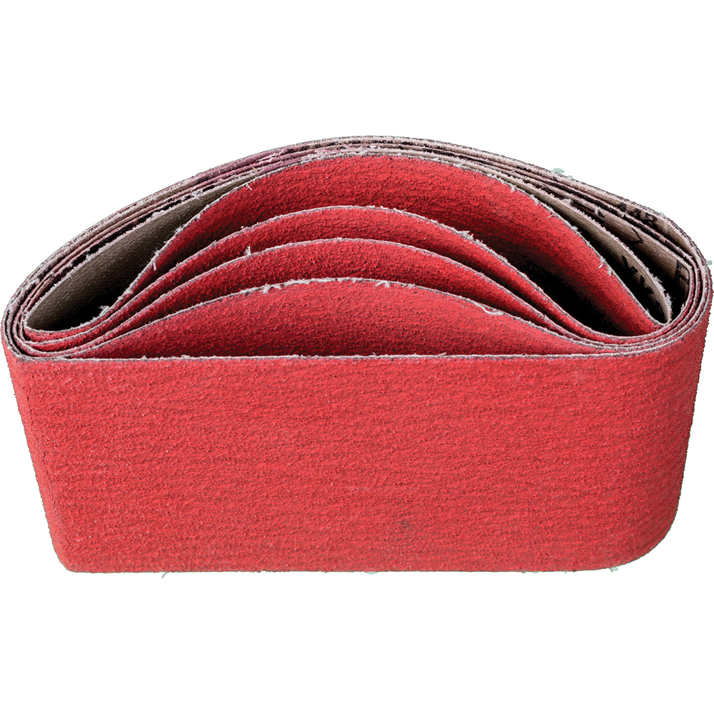 PFERD Abrasive Belt 31/2" Wide, 151/2" OAL, 60 Grit, Ceramic Oxide MSC Direct