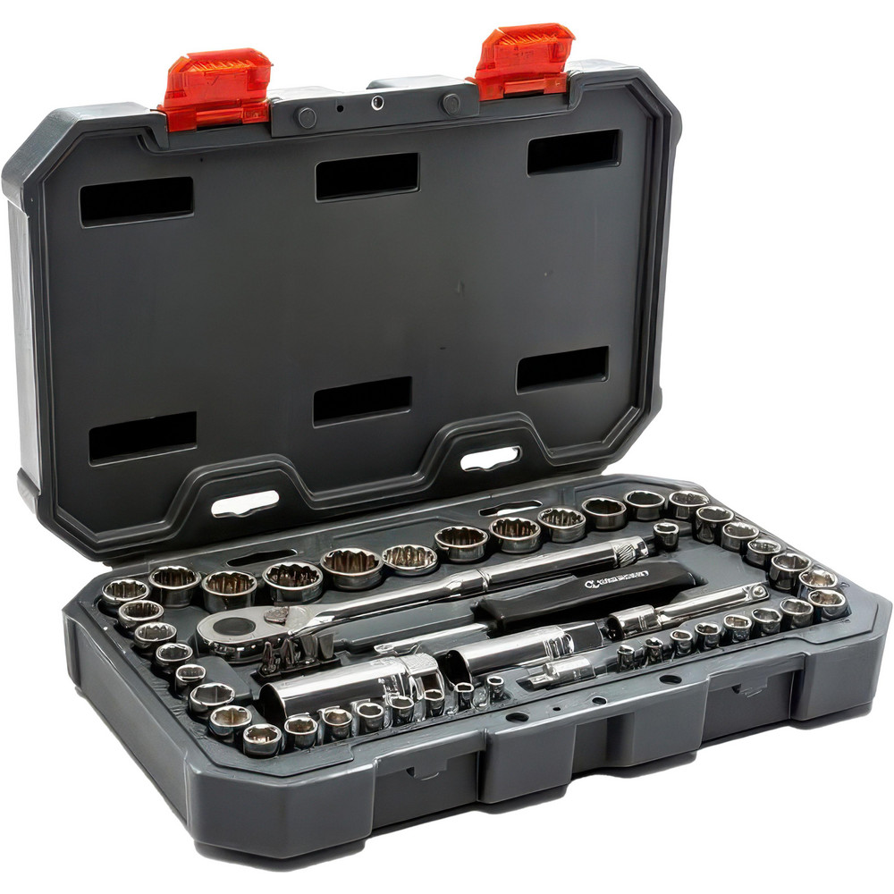 Crescent - Socket Set: Standard, 50 Pc, 1/4, 3/8