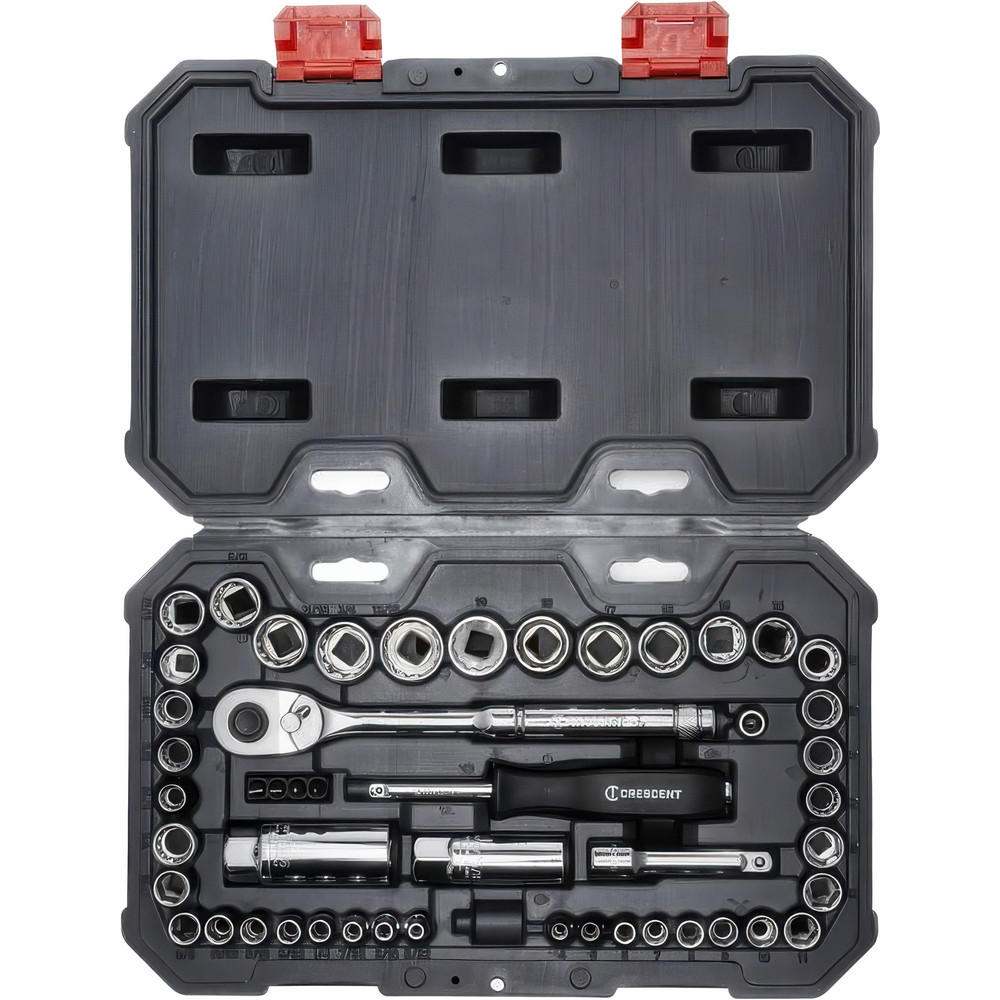 Crescent - Socket Set: Standard, 50 Pc, 1/4, 3/8