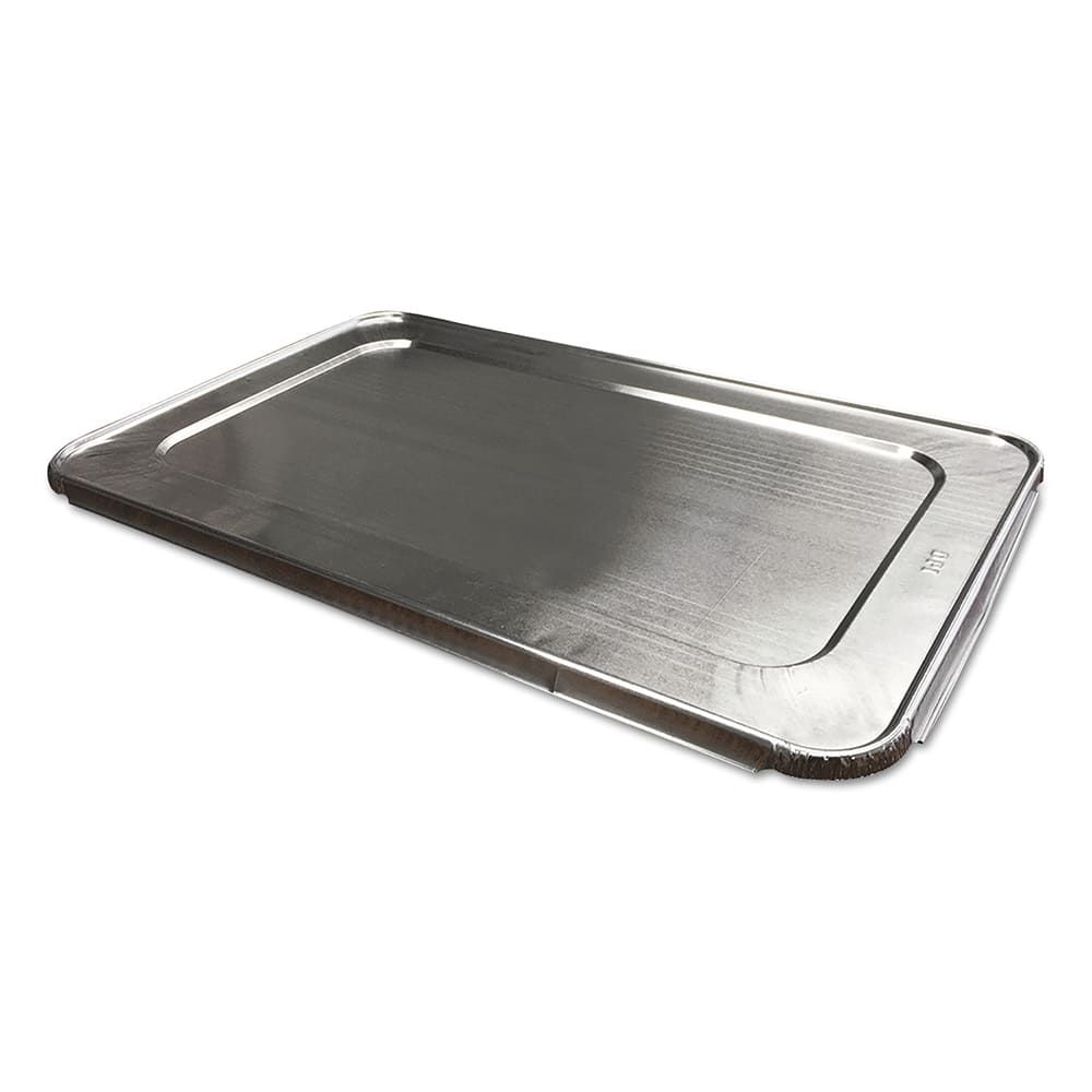 Food Container Lids; For Use With: Full Size Pan ; Shape: Rectangular ; Diameter/Width (Decimal Inch): 20.8125 ; Length (Decimal Inch): 12.8750 ; Material Family: Aluminum ; Color: Silver