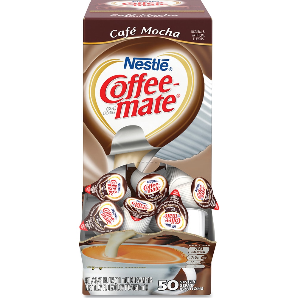 Coffee, Tea & Accessories; Creamer Type: Liquid; Container Size: 0.38 oz;  Container Type: Mini Cups; Flavor: Caramel Chocolate