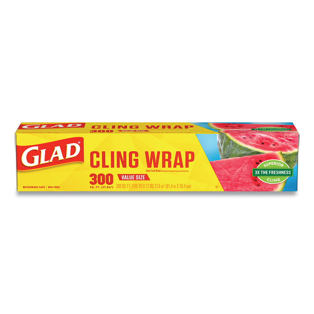 Glad Foil & Plastic Wrap; Breakroom Accessory Type Plastic Wrap ; For Use With Food