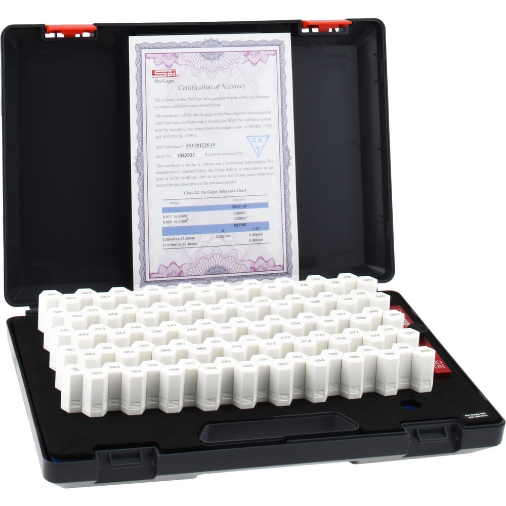 Class ZZ Plug Gage Set: 0.301 to 0.4" Range, 100 Pc