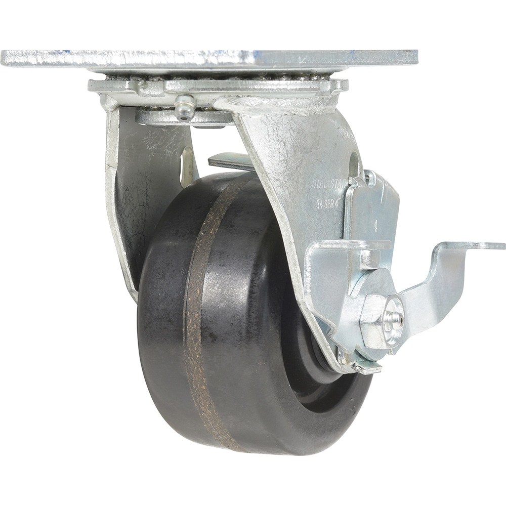 CST-VE-4X2PH-SW Standard Casters; Mount: With Holes; Bearing Type: Roller; Wheel Diameter (Inch): 4; Wheel Width (Inch): 2; Load Capacity (Lb. - 3 Decimals): 800.000; Wheel Material: Phenolic; Wheel Color: Black; Overall Height (Inch): 5-1/2 Image