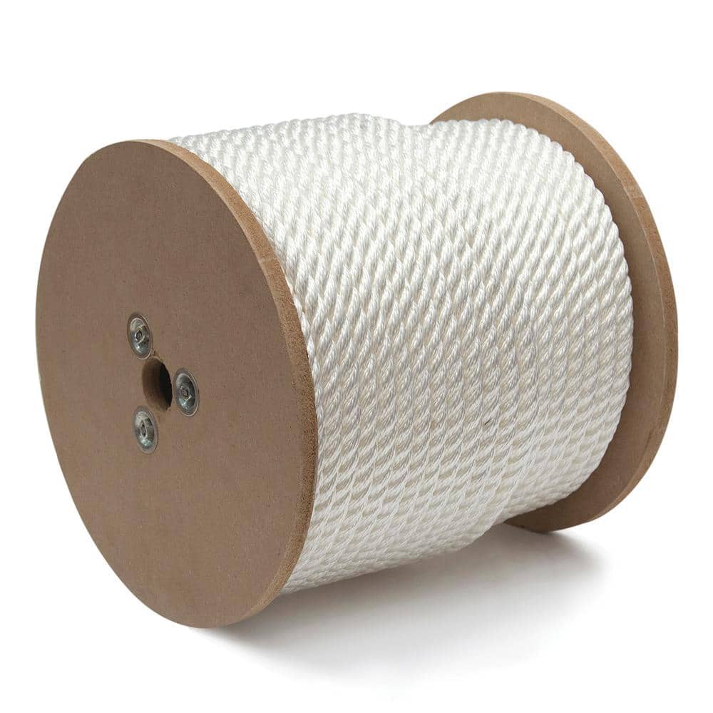 Mibro - Rope; 1/2″X250' WHT NYLON TWISTED ROPE - 17154972 - MSC Industrial  Supply