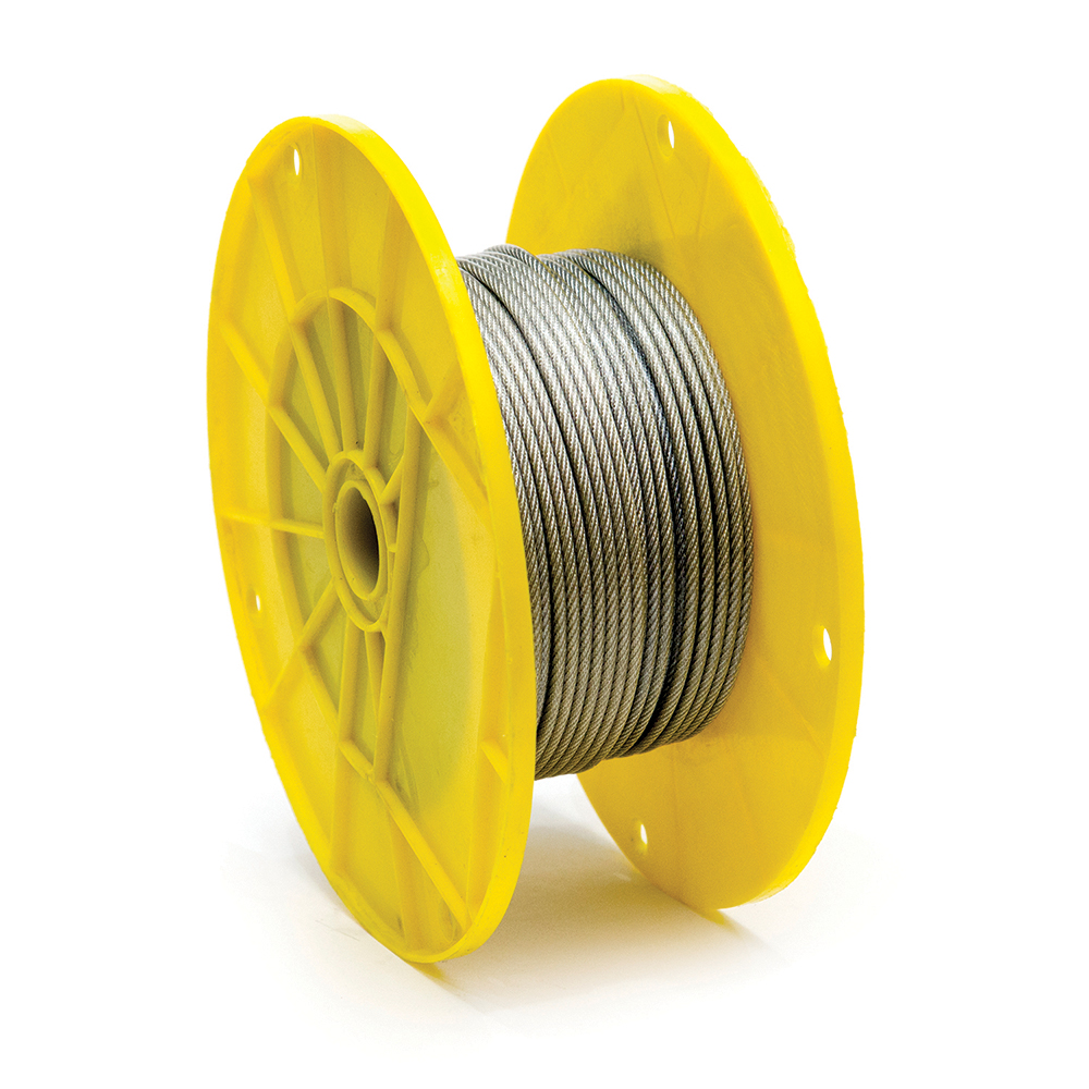 Mibro Wire Rope & Cable; Breaking Strength (Lb.) 184; Bare Diameter