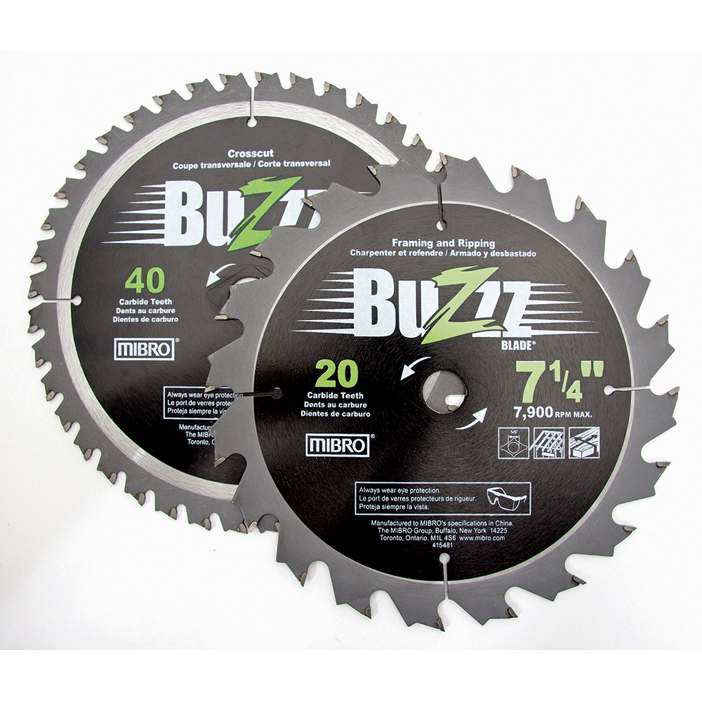 Mibro Wet & Dry Cut Saw Blade 71/4" Dia, 5/8" Arbor Hole, 0.86" Kerf Width, 40 Teeth MSC