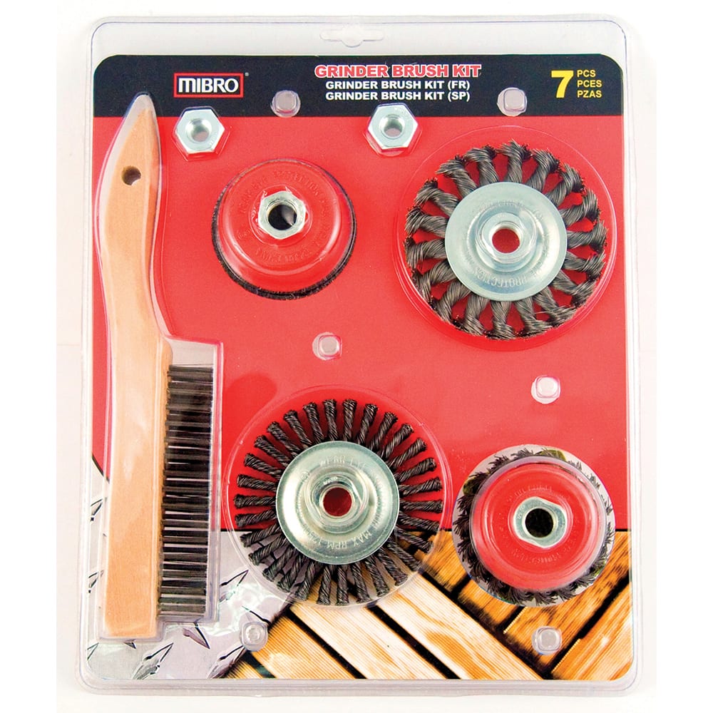 Power Brush Sets; Set Includes: 2 Coarse Wire Cup Brush; 3 Coarse Wire  Wheel Brush; 2 Coarse Wire Wheel Brush; 2-1/2 Coarse Wire Wheel Brush;  (2)