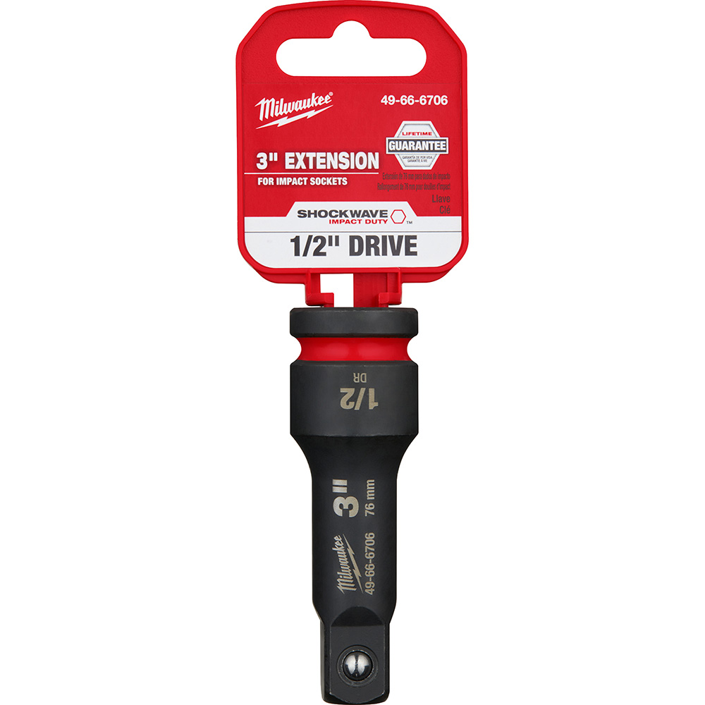 Socket Extensions: Drive Size (Inch): 1/2