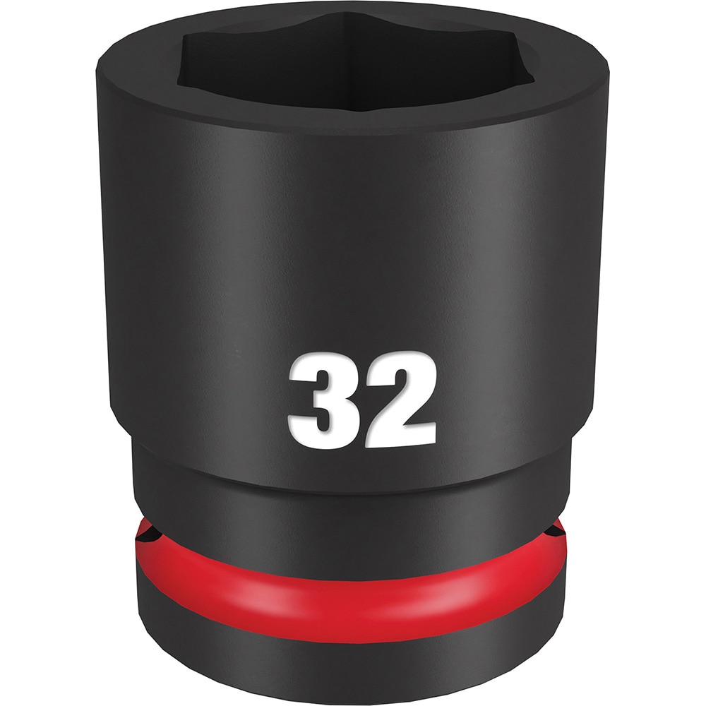Impact Socket: 3/4" Drive, 32mm Socket, Hex Drive