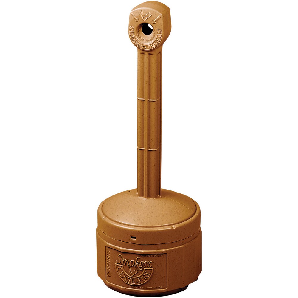 Cigarette-Waste Receptacles & Butt Cans; Type: Cigarette/Cigar Receptacle ; Material: Polyethylene ; Volume Capacity (Gal.): 1.00 ; Wall Mount: No ; Height (Decimal Inch): 30.000000 ; Diameter (Inch): 11