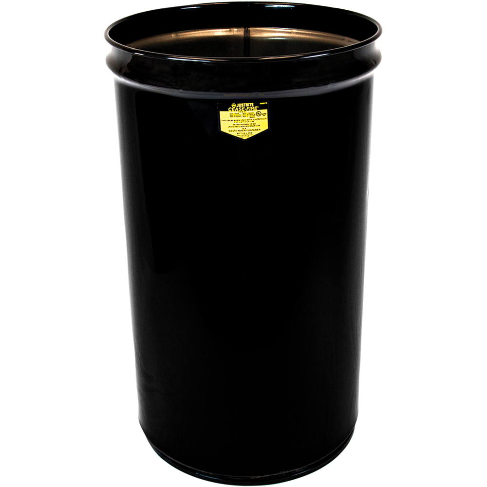 Justrite FireResistant Drums  Heads Type Drum Drum Capacity Gal 1500 Head Material Steel Drum Material Steel  CeaseFire Waste