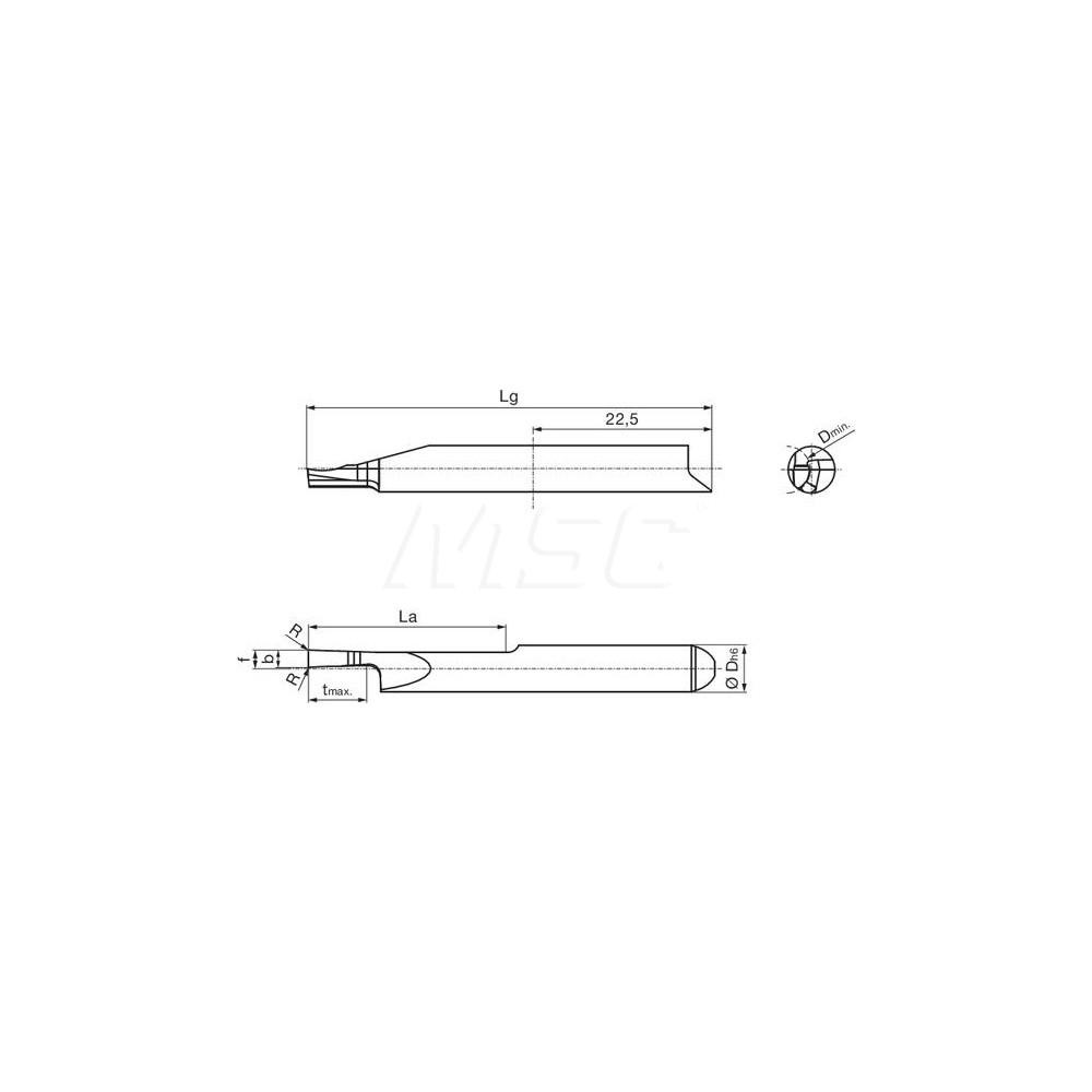 Guhring Guhring GA108.Z300.015.22.80.L.U1 Face Slot Grooving 8mm