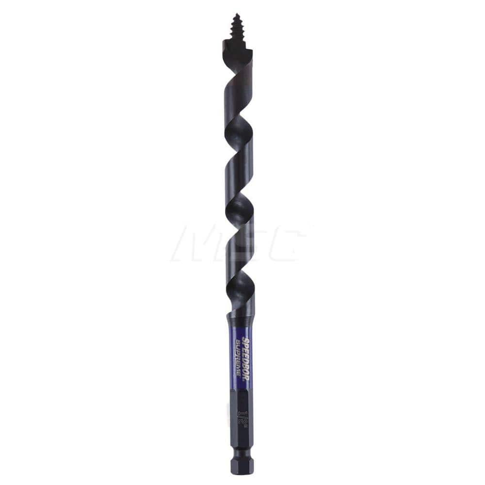 Auger & Utility Drill Bits; Auger Bit Size: 0.5000 ; Shank Diameter: 3.0000 ; Shank Size: 3.0000 ; Tool Material: High Speed Steel ; Coated: Coated ; Coating: Oxide
