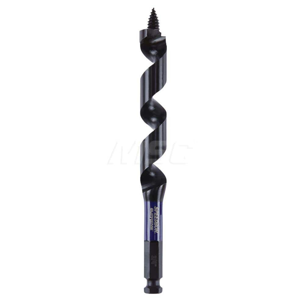 Irwin IWAX3017 Auger & Utility Drill Bits; Auger Bit Size: 0.7500 ; Shank Diameter: 3.0000 ; Shank Size: 3.0000 ; Tool Material: High Speed Steel ; Coated: Coated ; Coating: Oxide 