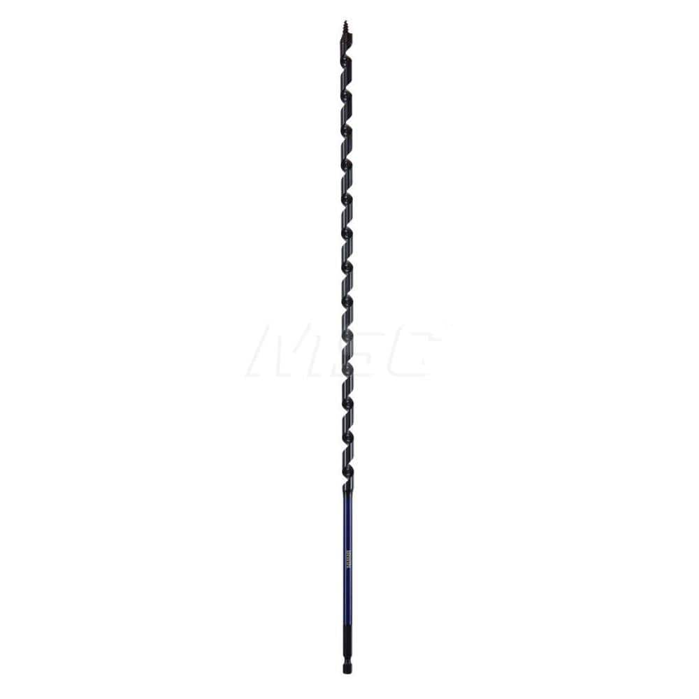 Irwin IWAX3005 Auger & Utility Drill Bits; Auger Bit Size: 0.375 ; Shank Diameter: 3.0000 ; Shank Size: 3.0000 ; Tool Material: High Speed Steel ; Coated: Coated ; Coating: Oxide 