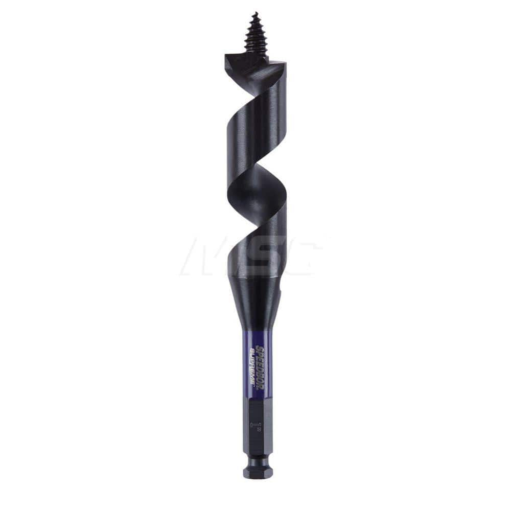Irwin IWAX3019 Auger & Utility Drill Bits; Auger Bit Size: 1.0000 ; Shank Diameter: 3.0000 ; Shank Size: 3.0000 ; Tool Material: High Speed Steel ; Coated: Coated ; Coating: Oxide 