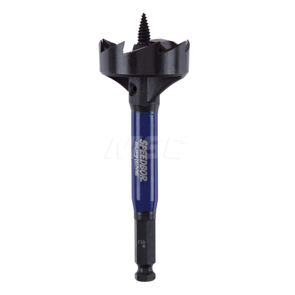 Irwin IWAX2007 Self-Feed Drill Bits; Drill Bit Size: 2in ; Shank Diameter: 0.4375 ; Shank Size: 0.4375 ; Tool Material: Steel ; Coated: Coated ; Coating: Oxide 