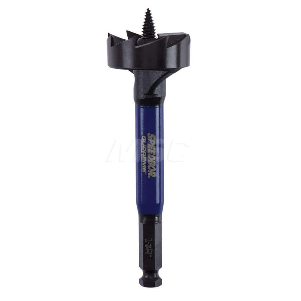 Self-Feed Drill Bits; Drill Bit Size: 1.75in ; Shank Diameter: 0.4375 ; Shank Size: 0.4375 ; Shank Type: Hex ; Tool Material: Steel ; Coated: Coated