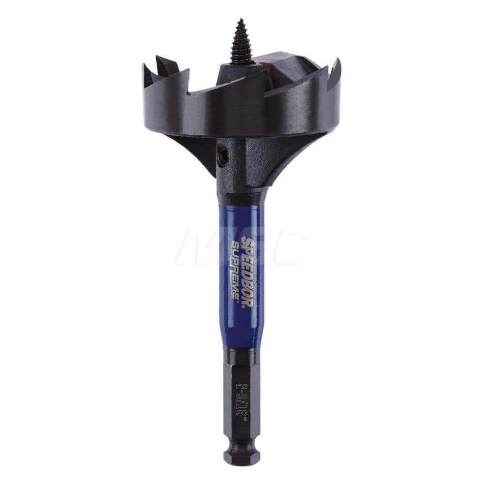 Self-Feed Drill Bits; Drill Bit Size: 2.563in ; Shank Diameter: 0.4375 ; Shank Size: 0.4375 ; Tool Material: Steel ; Coated: Coated ; Coating: Oxide