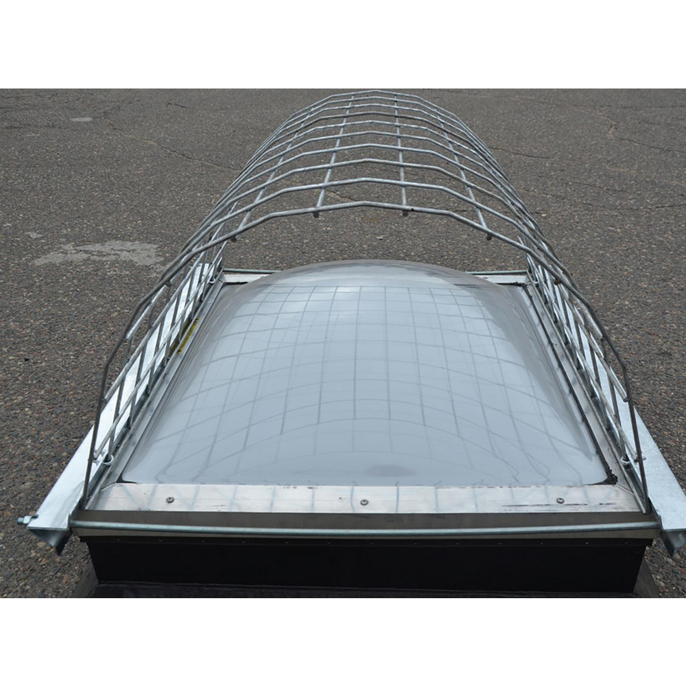 Garlock Safety Systems Skylight Guards; Shape HalfRound; Material Galvanized steel; Color