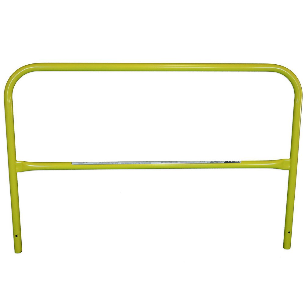 Heavy-Duty Guard Rail: Yellow, Painted, Steel